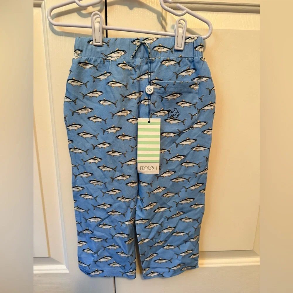Prodoh Kids Blue Fish Print Pajama Pants